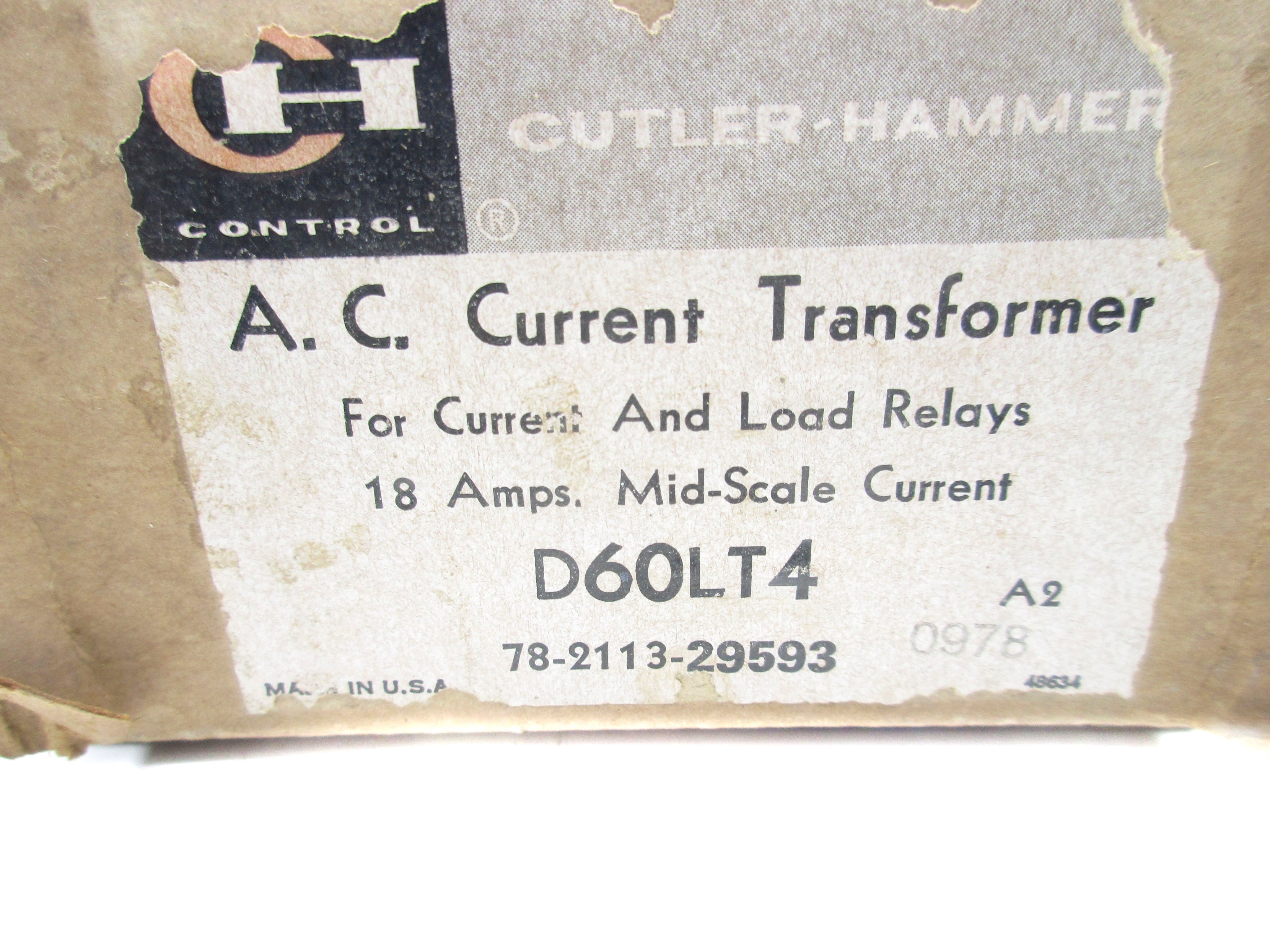 CUTLER HAMMER D60LT4 SER. A2 NSMP