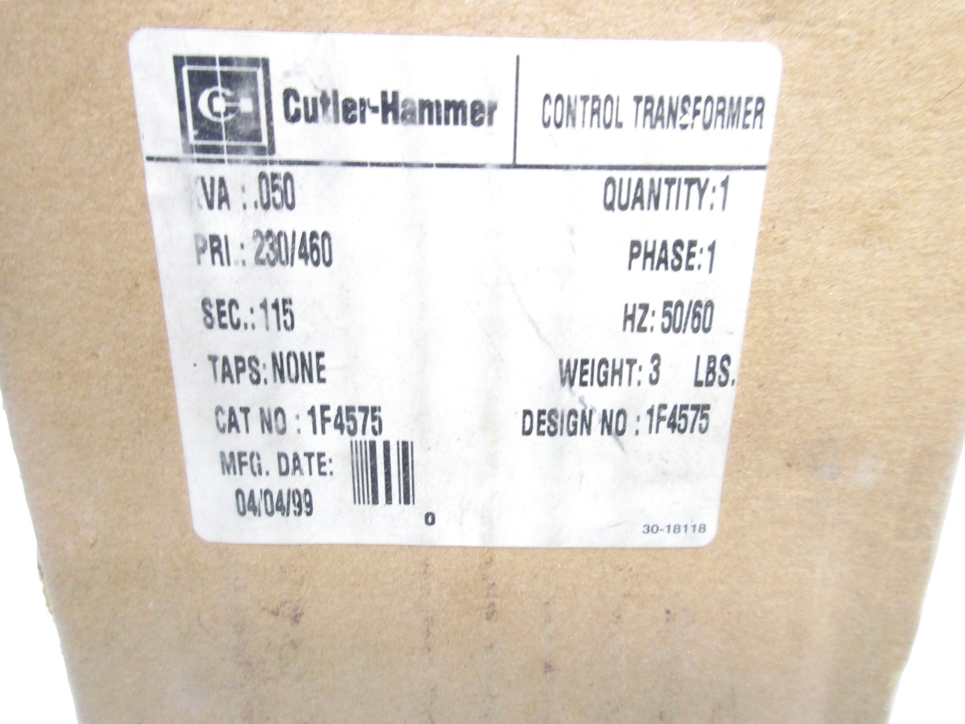 CUTLER HAMMER 1F4575 NSMP