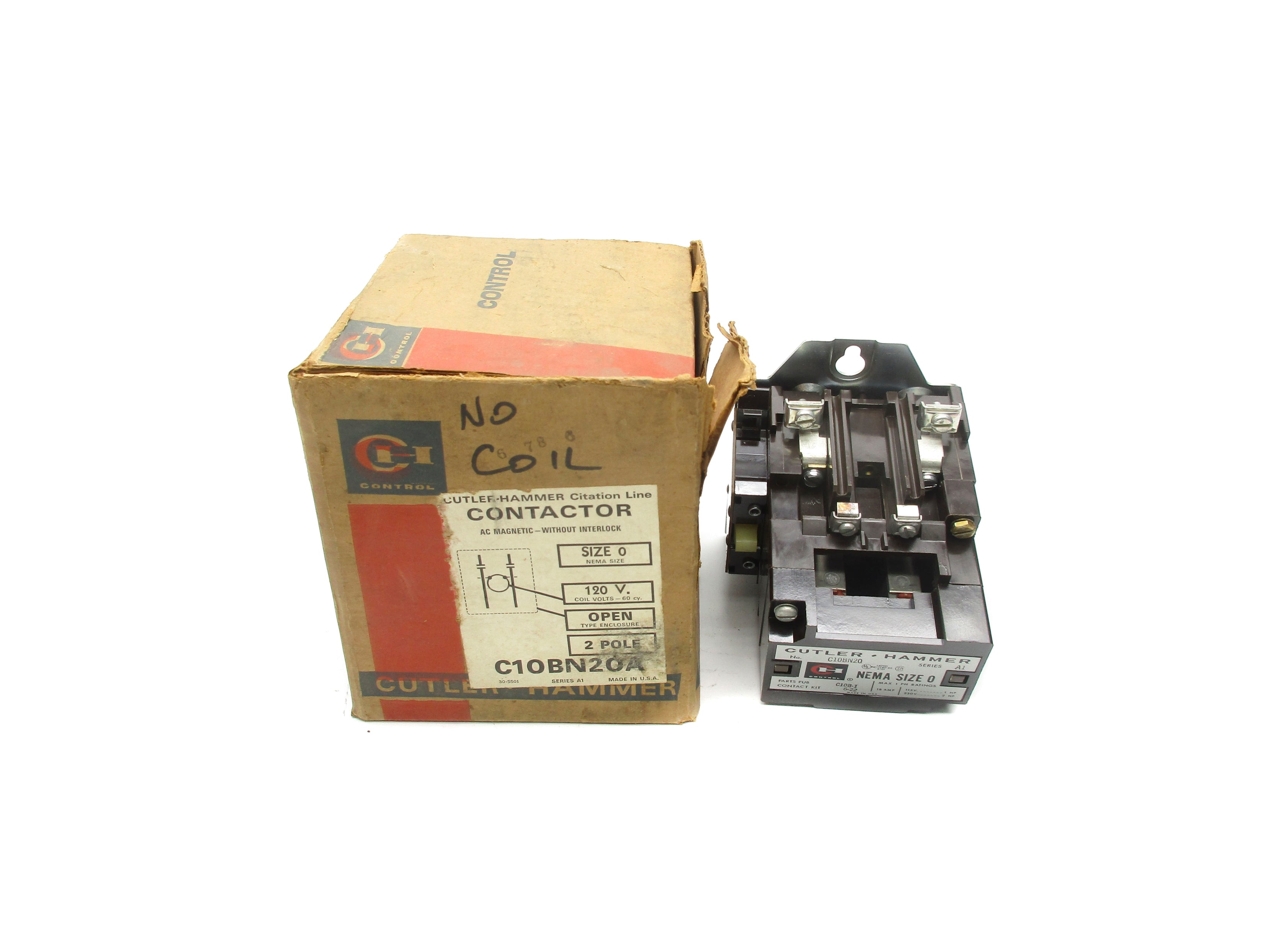 CUTLER HAMMER C10BN20A SER. A1 (NO COIL) NSMP