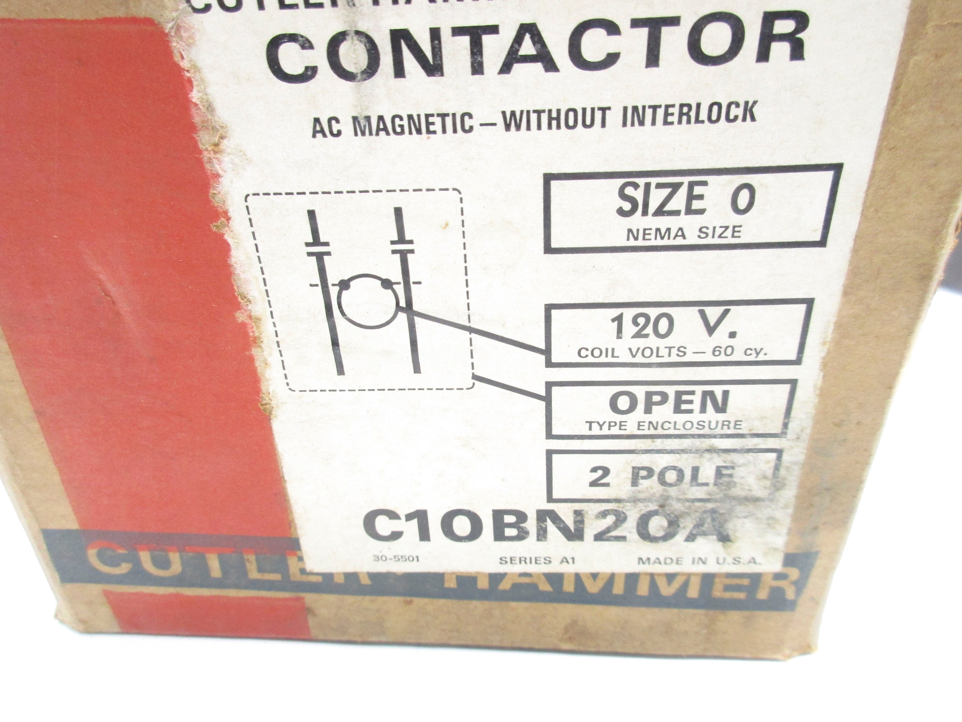 CUTLER HAMMER C10BN20A SER. A1 (NO COIL) NSMP