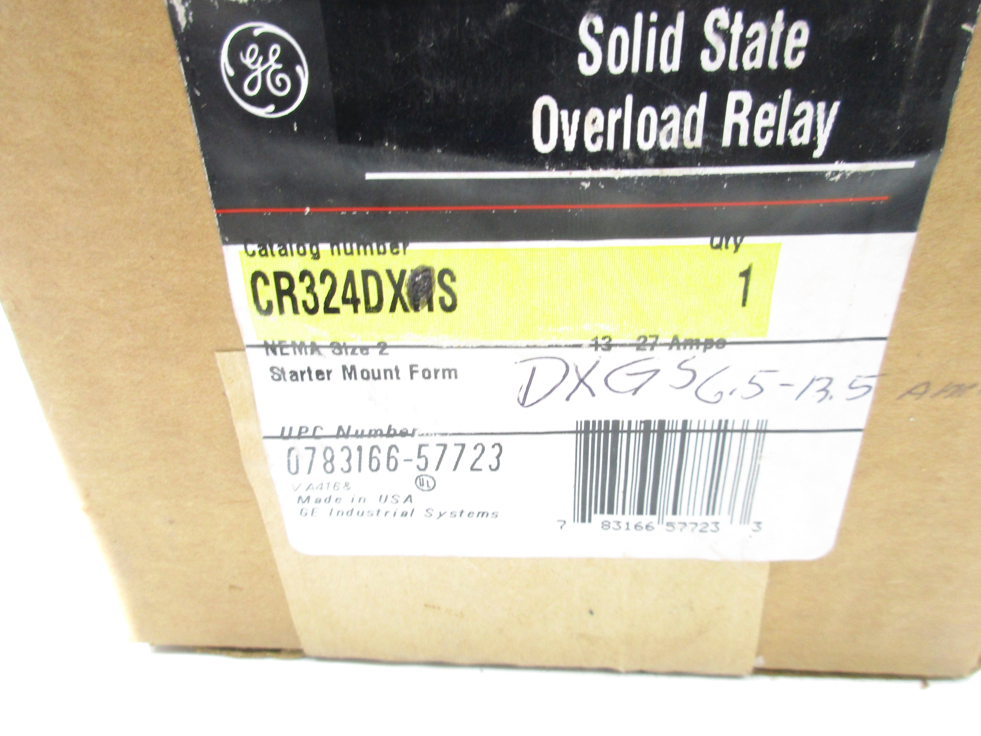 GENERAL ELECTRIC CR324DXGS 6.5-13.5A NSMP