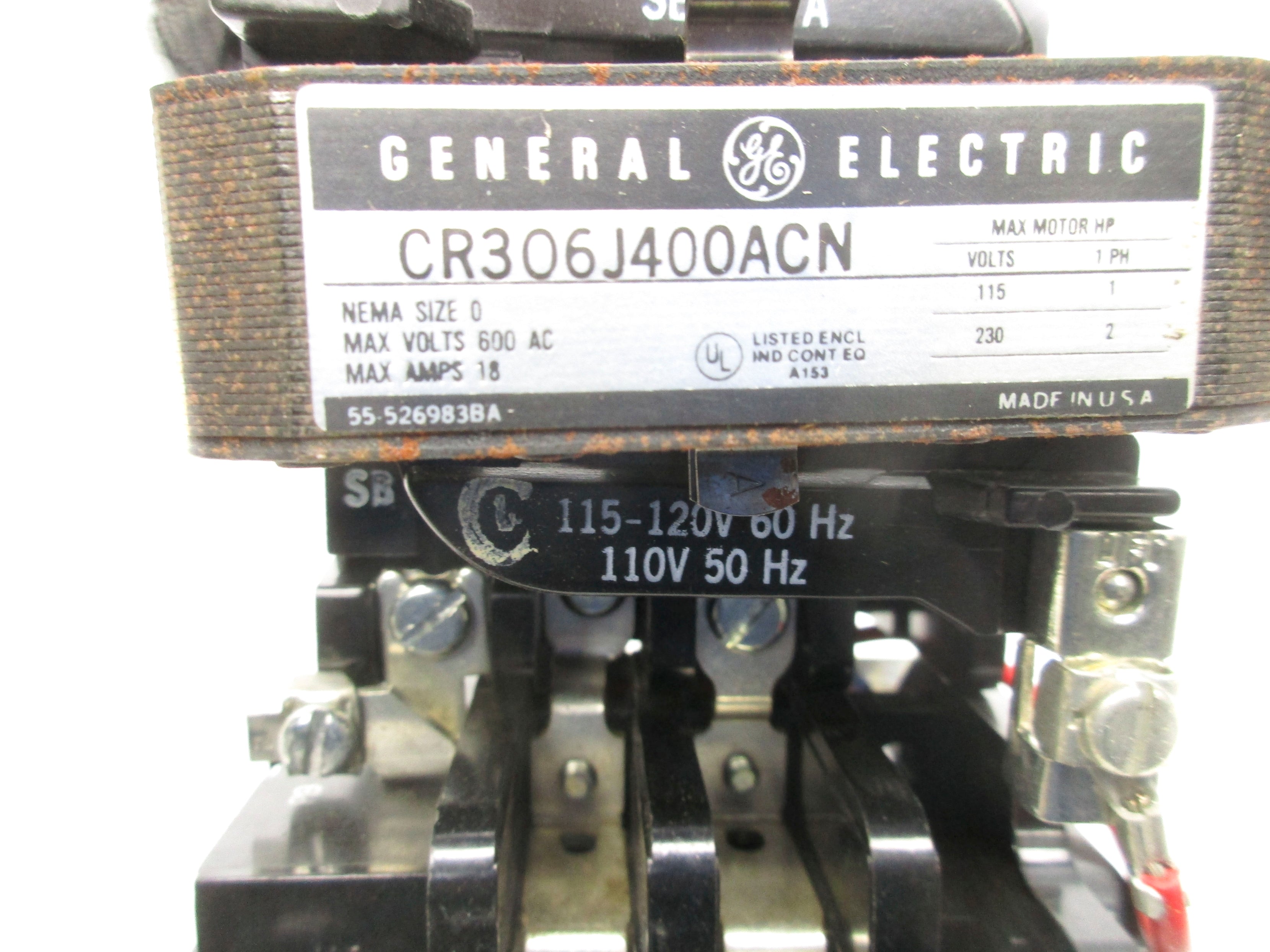 GENERAL ELECTRIC CR306J400ACN 110/120V NSNP