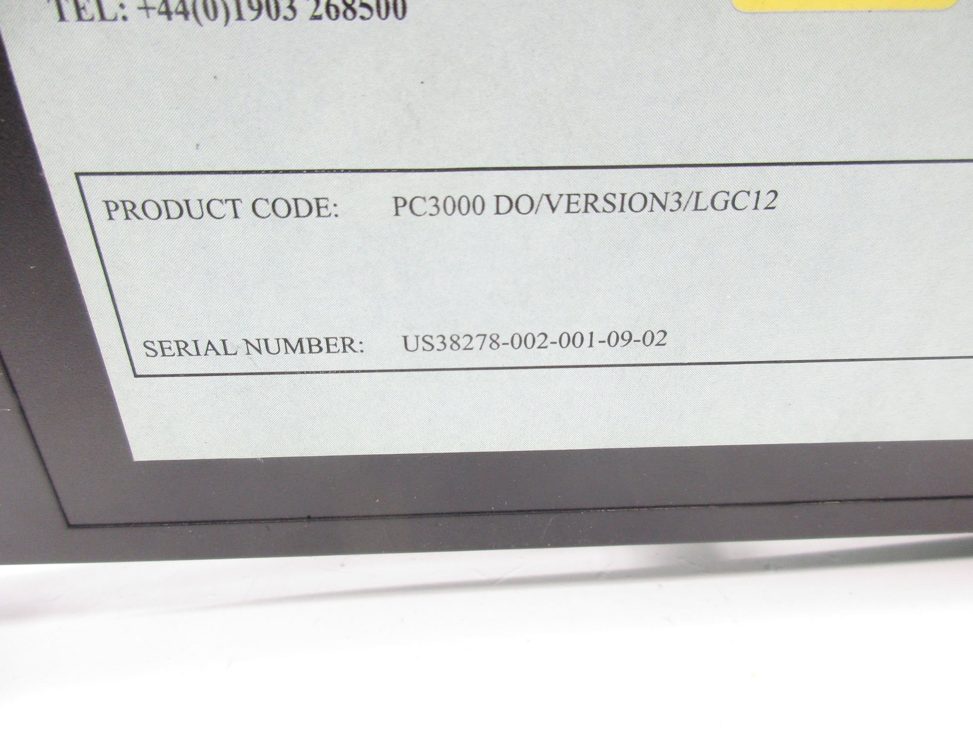 EUROTHERM CONTROLS PC3000-DO/VERSION3/LGC12 UNMP