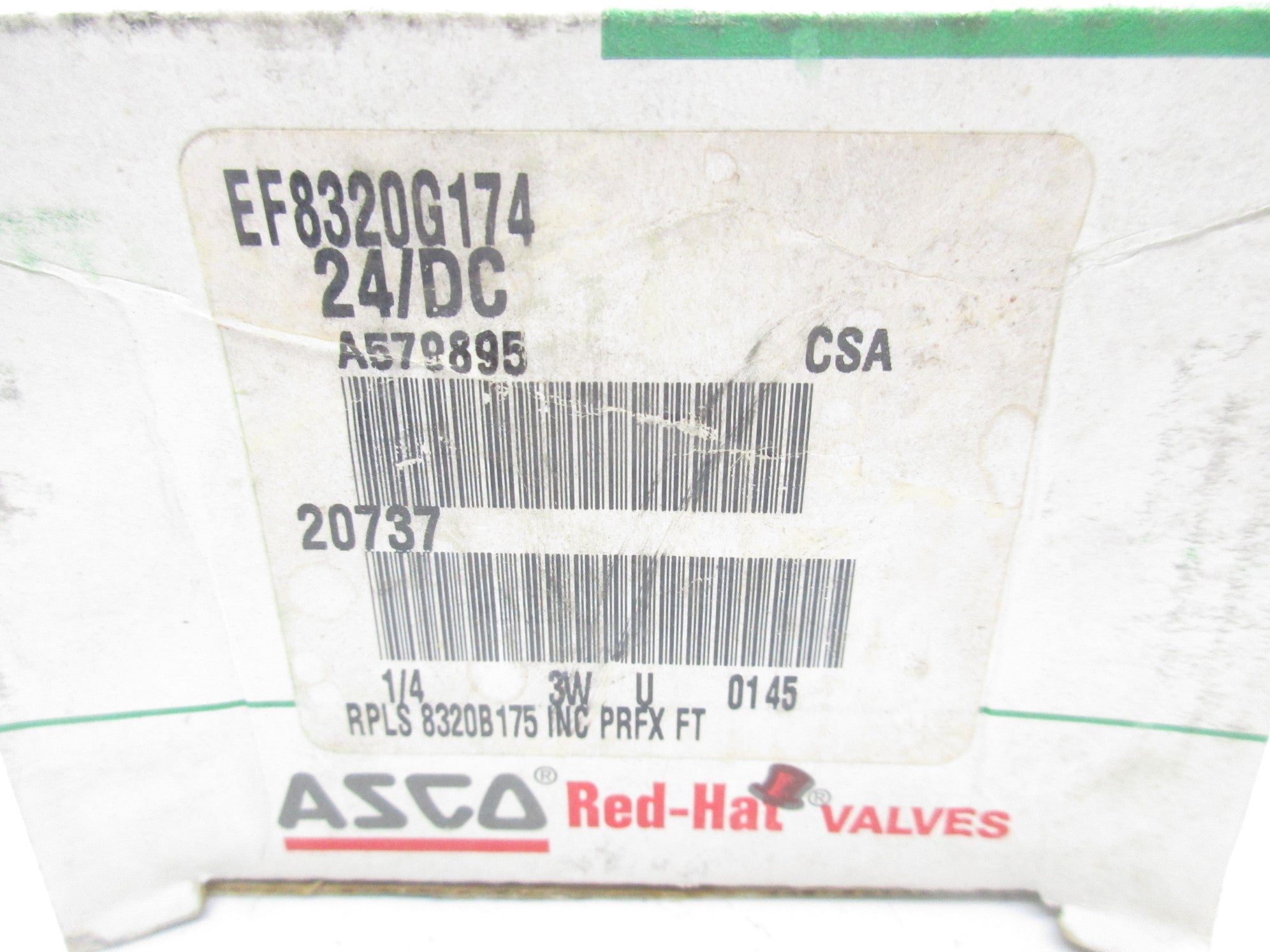 ASCO EF8320G174 24VDC 60PSI 1/4" NSMP