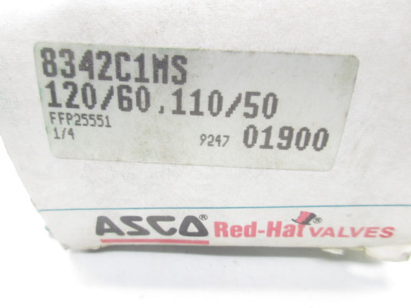 ASCO 8342C1MS 110/120V 100-125PSI 1/4" NSMP