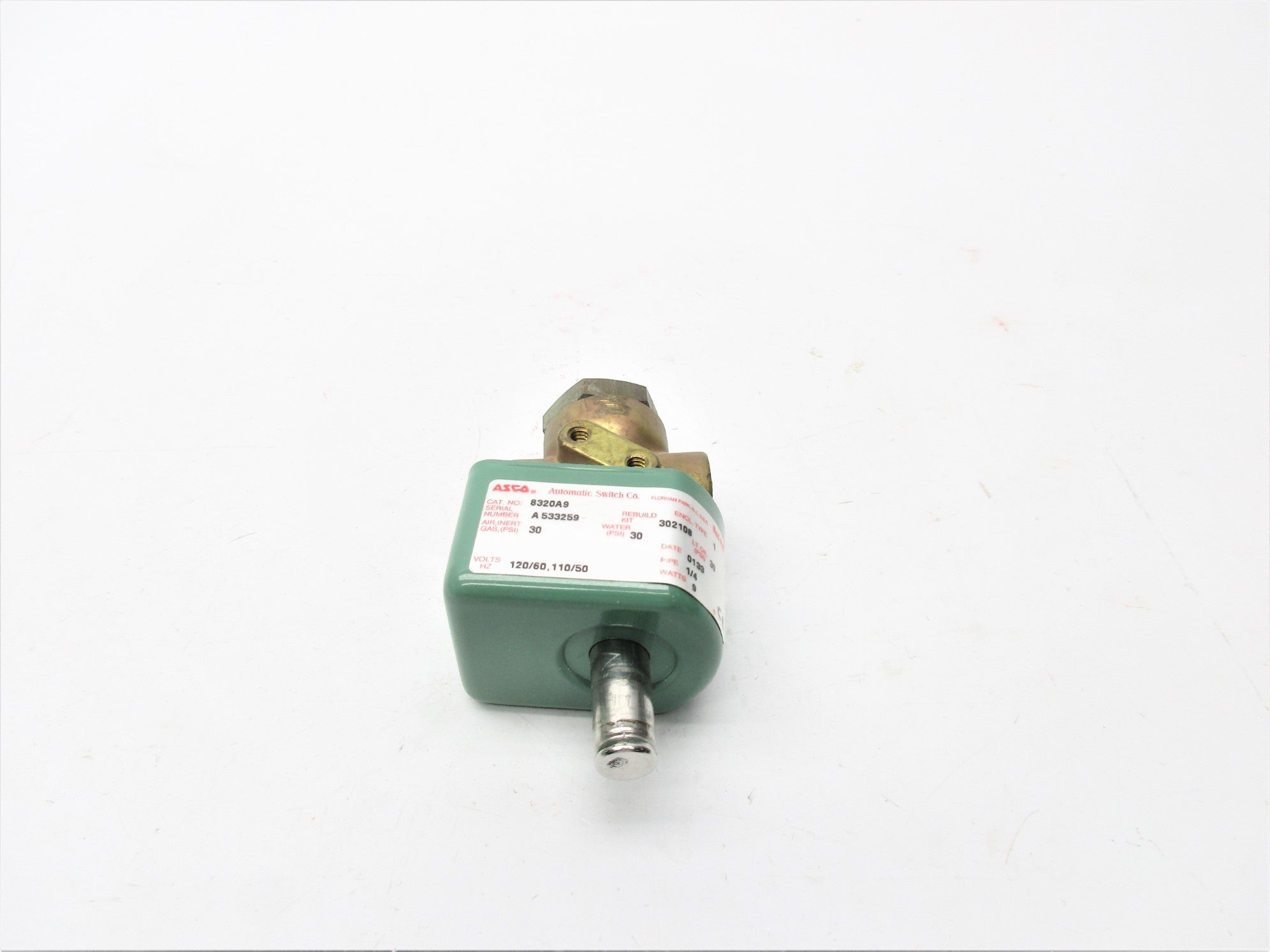 ASCO 8320A9 110/120V 30PSI (AS IS) UNMP