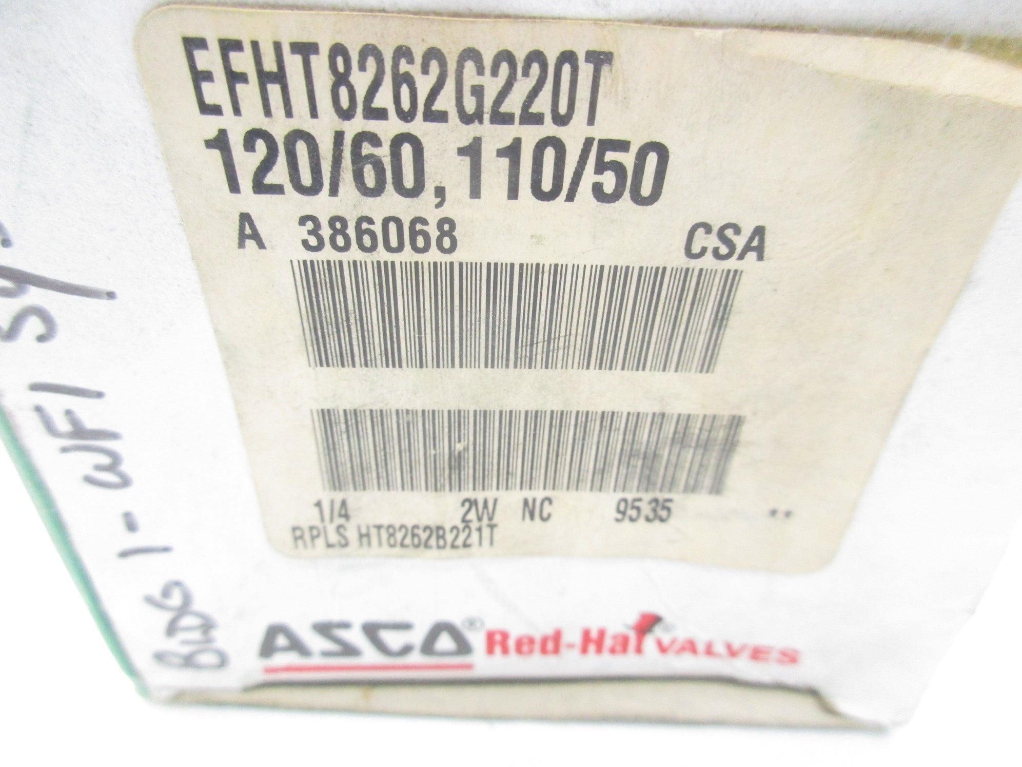 ASCO EFHT8262G220T 110/120V 150PSI 1/4" NSMP