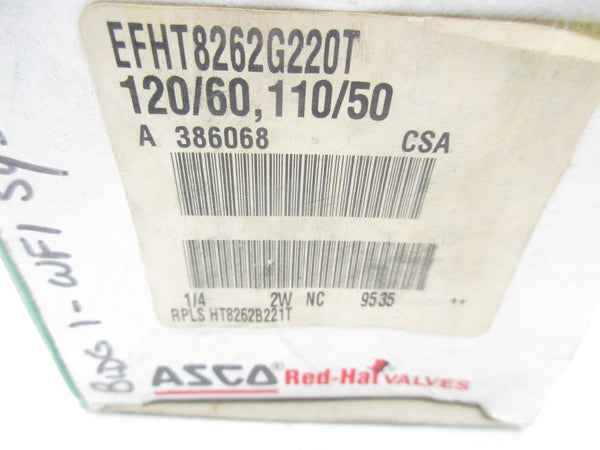 ASCO EFHT8262G220T 110/120V 150PSI 1/4" NSMP