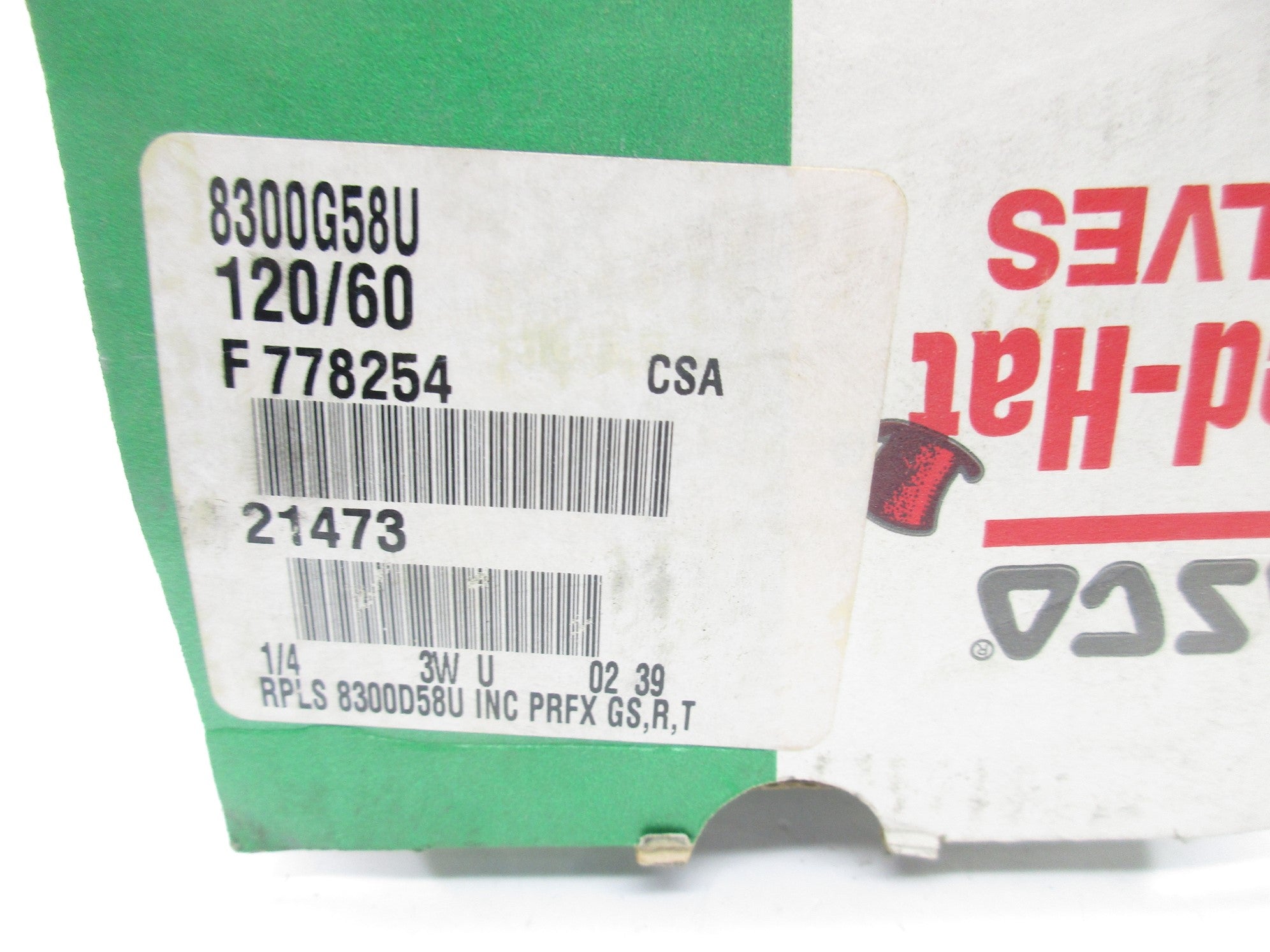 ASCO 8300G58U 120V 150PSI 1/4" NSMP
