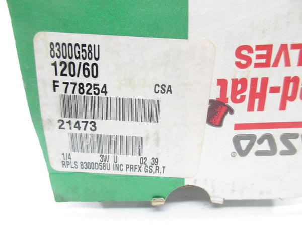 ASCO 8300G58U 120V 150PSI 1/4" NSMP