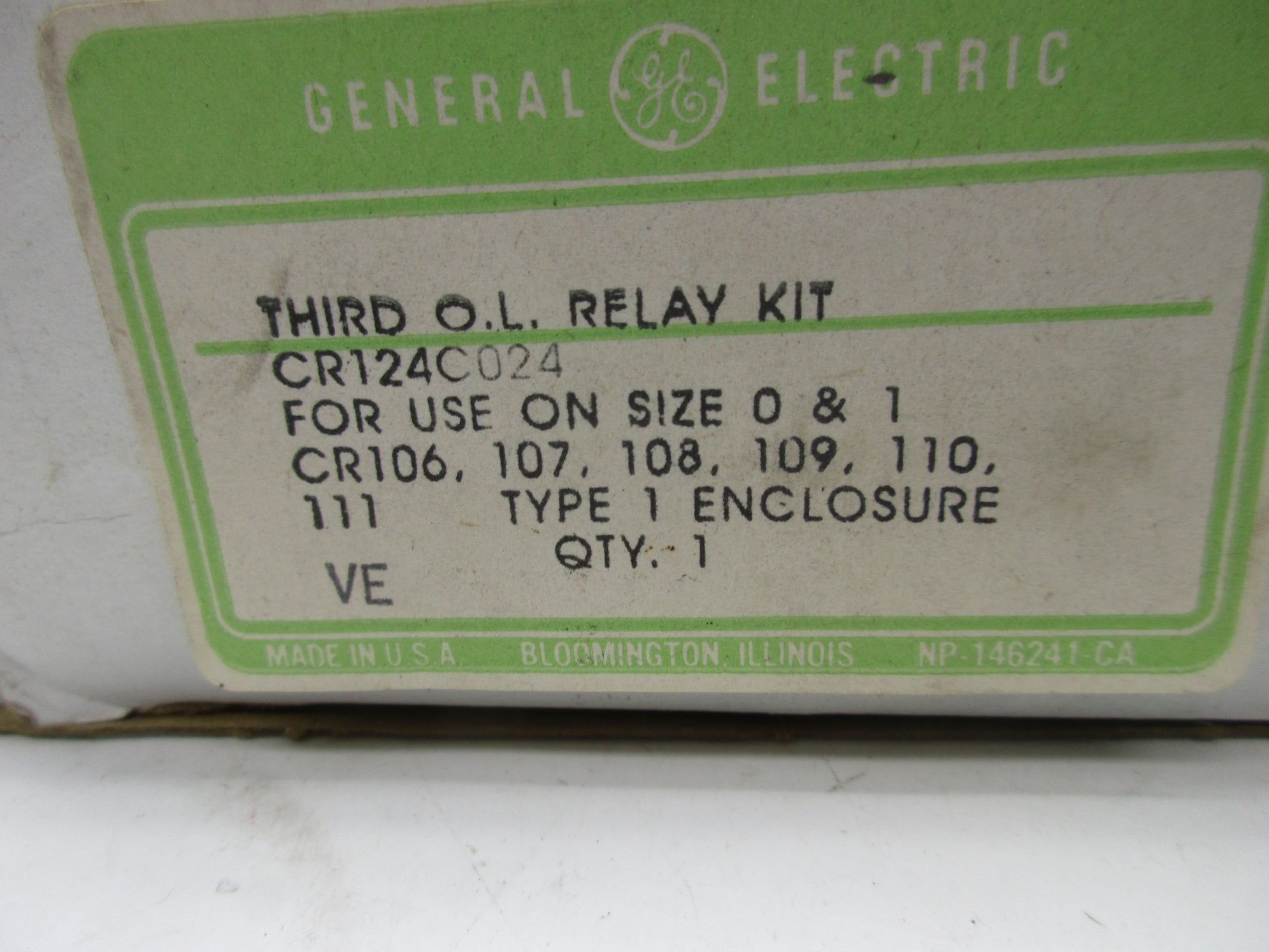 GENERAL ELECTRIC CR124C024 NSMP