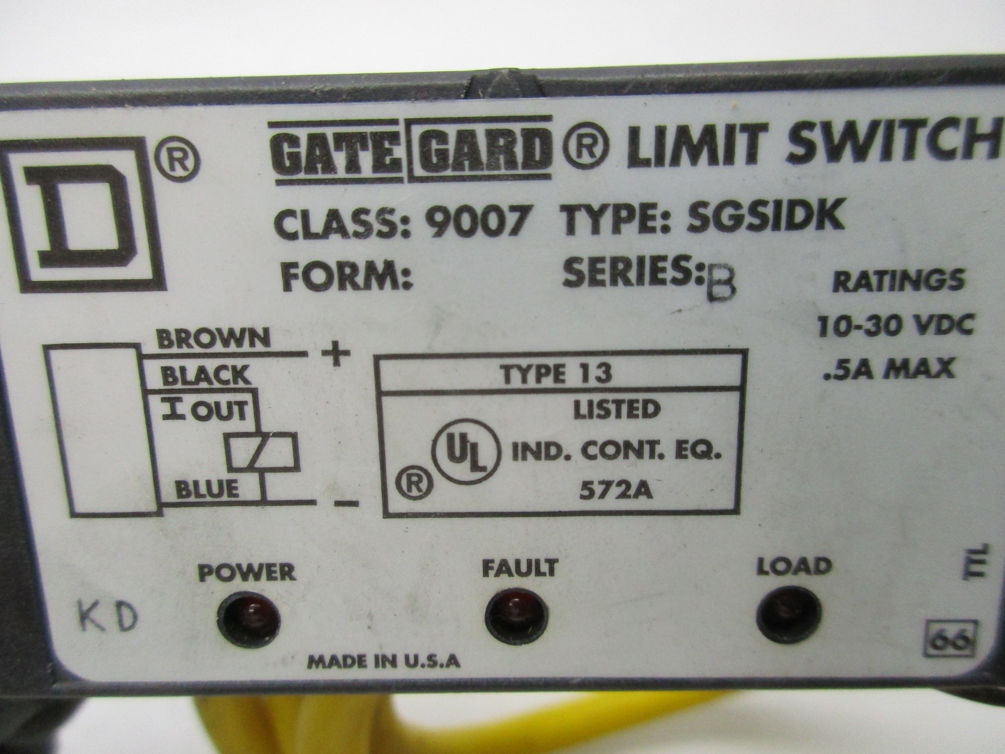SQUARE D 9007SGS1DK SER. B NSNP