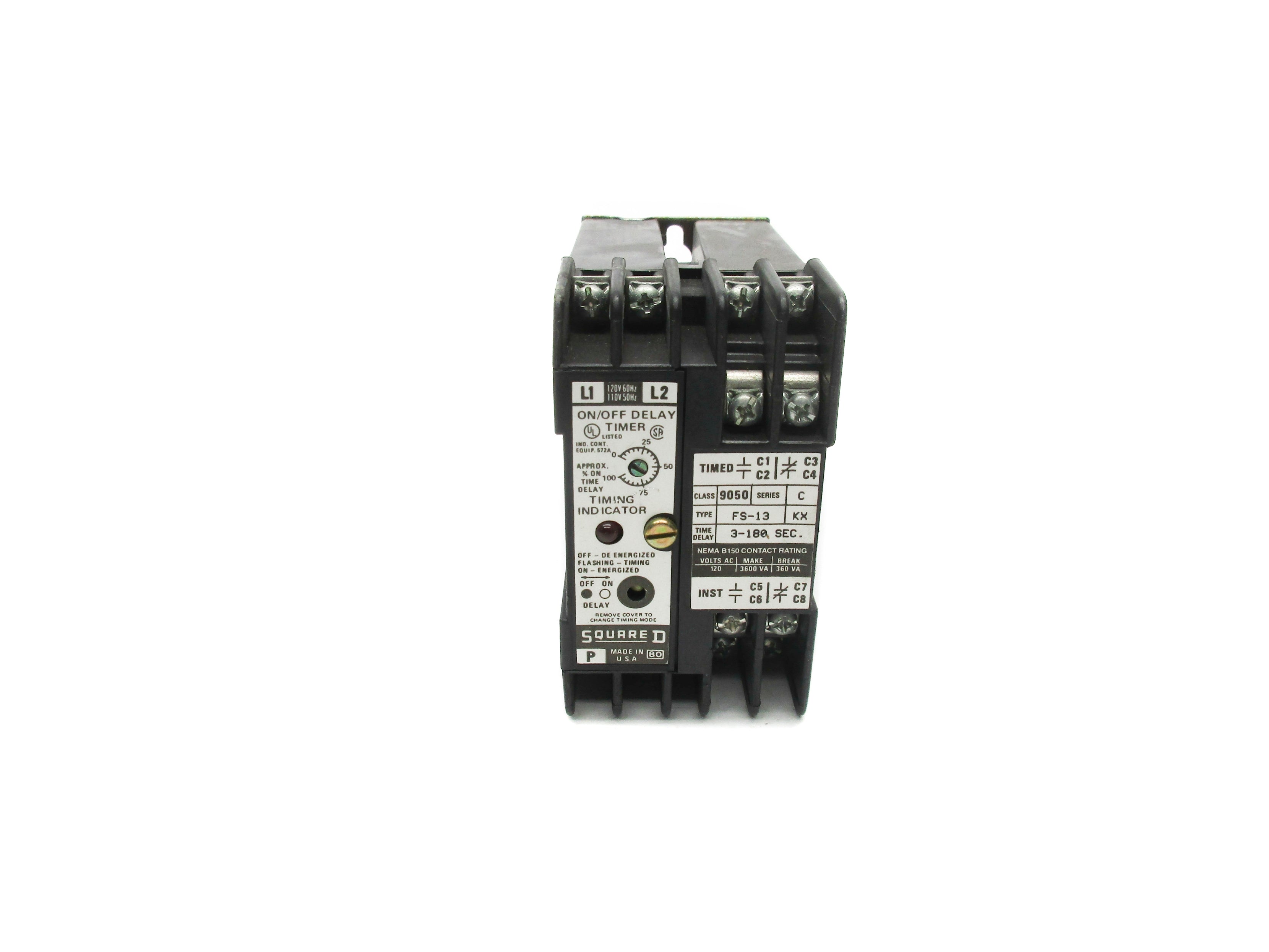 SQUARE D 9050FS13 SER. C 120VAC NSNP