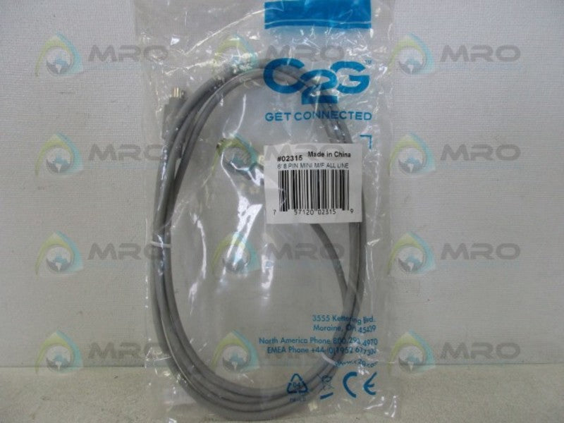 C2G 02315 SERIAL EXTENSION CABLE * NEW IN FACTORY BAG *