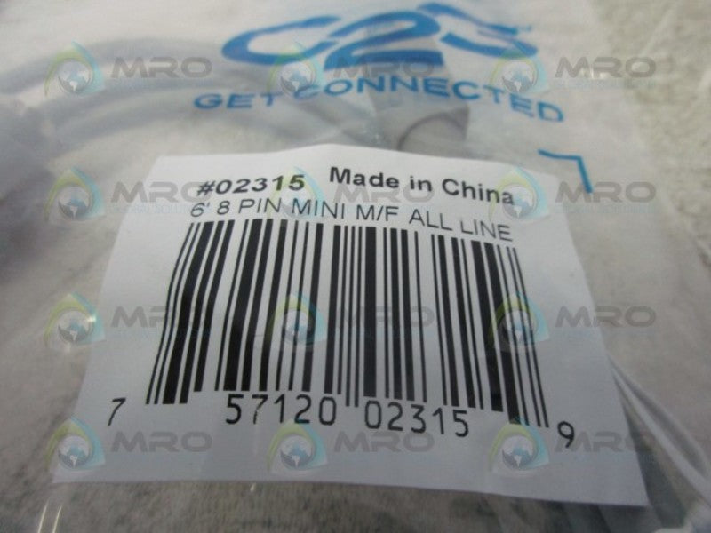 C2G 02315 SERIAL EXTENSION CABLE * NEW IN FACTORY BAG *