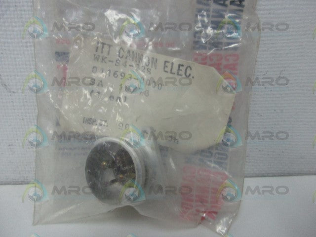 ITT CANNON ELECTRIC WK-S4-32S ELECTRICAL RECEPTACLE CONNECTOR * NEW IN FACTORY BAG *