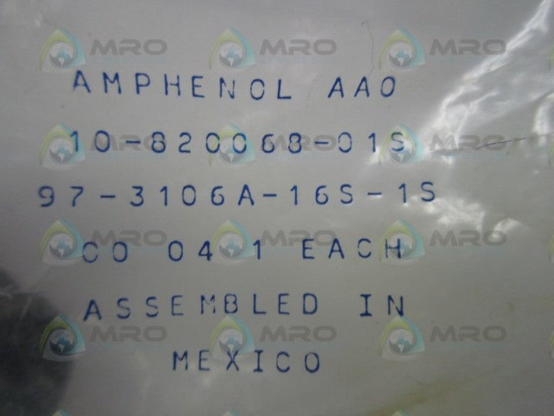 AMPHENOL 97-3106A-16S-1S CONNECTOR PLUG * NEW IN FACTORY BAG *