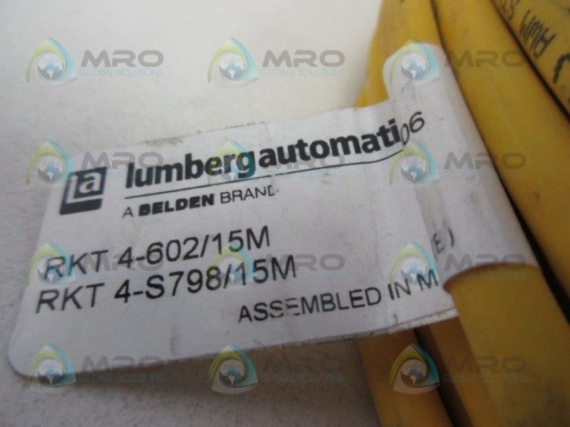 LUMBERGAUTOMATION RKT4-602/15M CORDSET  UNMP