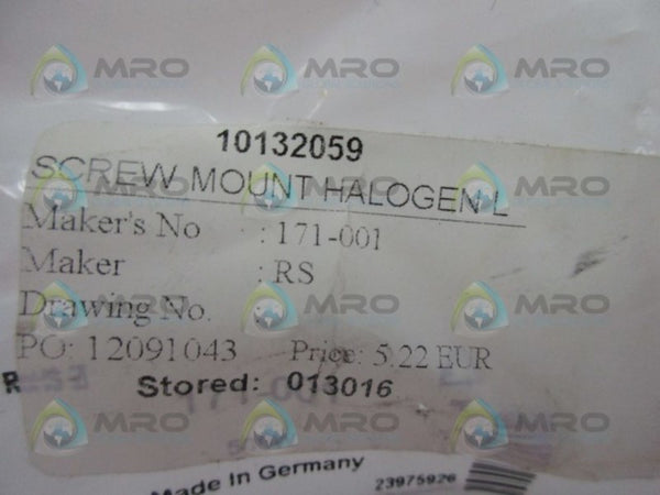10132059 SCREW MOUNT HALOGEN  NSMP