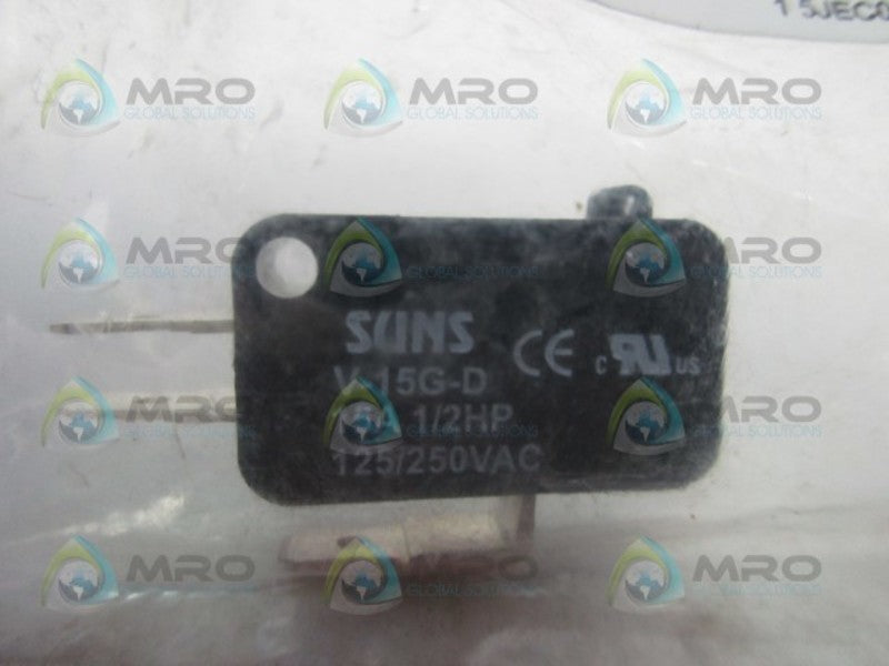 SUNS V-15G-D SNAP ACTION SWITCH * NEW IN FACTORY BAG *