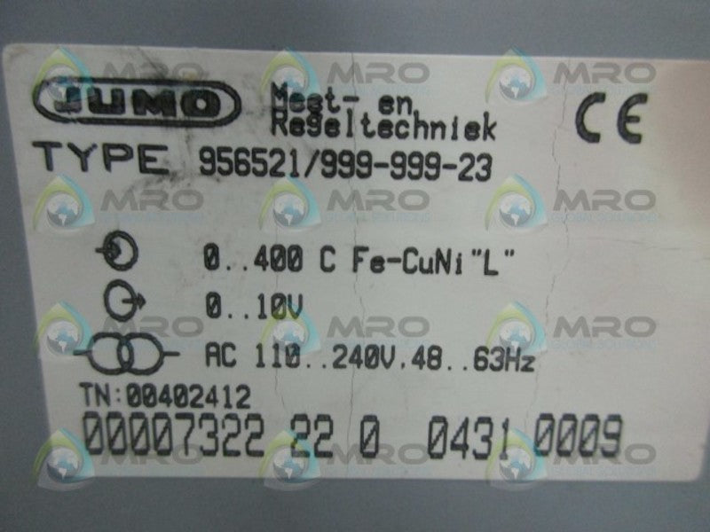 JUMO 956521/999-999-23 TRANSMITTER  NSNP