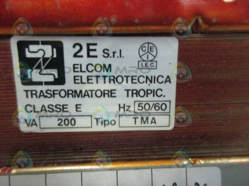 ELCOM TYPE TMA  TRANSFORMER 200VA  UNMP