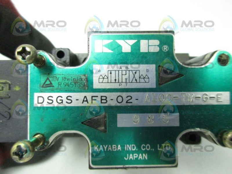 KYB DSGS-AFB-02-A100-TM-G-E DIRECTIONAL VAVLE  UNMP