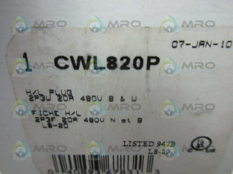 ARROW HART CWL820P CONNECTOR PLUG  NSMP