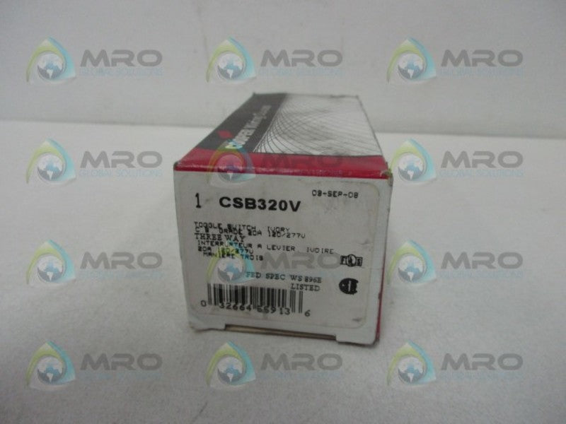 COOPER CSB320V 3-WAY TOGGLE SWTICH  NSMP