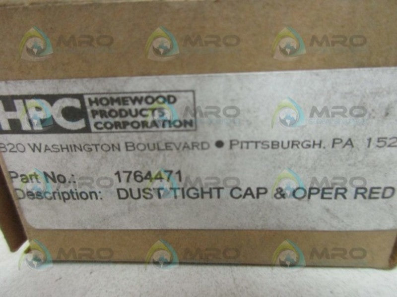 HPC 1764471 DUST TIGHT CAP & OPER RED  NSMP