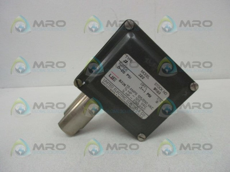 UNITED ELECTRIC J7-222-9503 PRESSURE SWITCH  NSMP