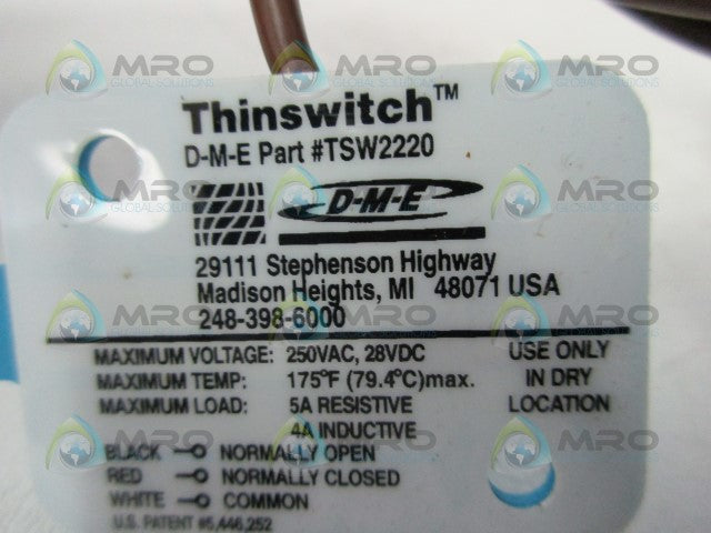 DME TSW2220 LIMIT SWITCH * NEW NO BOX *