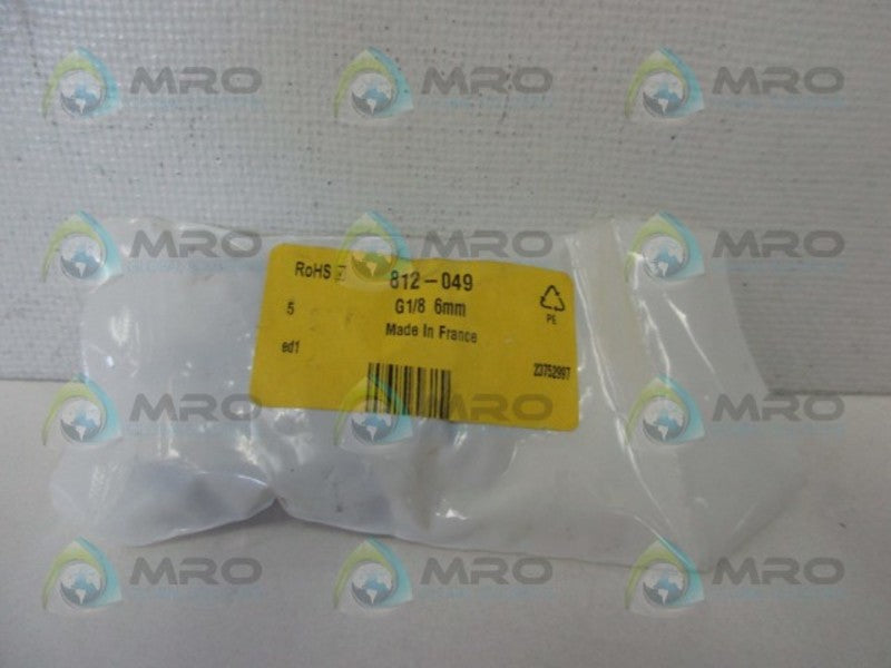 LEGRIS 31010610 812-049 TUBE ADAPTER (PKG OF 5) * NEW IN FACTORY BAG *