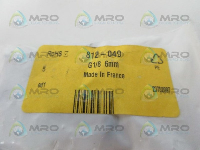 LEGRIS 31010610 812-049 TUBE ADAPTER (PKG OF 5) * NEW IN FACTORY BAG *