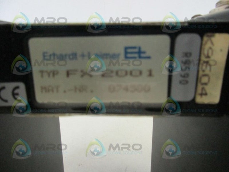 ERHARDT & LEIMER FX2001 ULTRASONIC SENSOR  UNMP