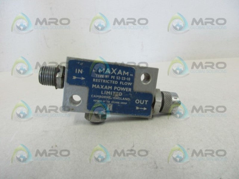 MAXAM PE52-23-10 FLOW VALVE  UNMP