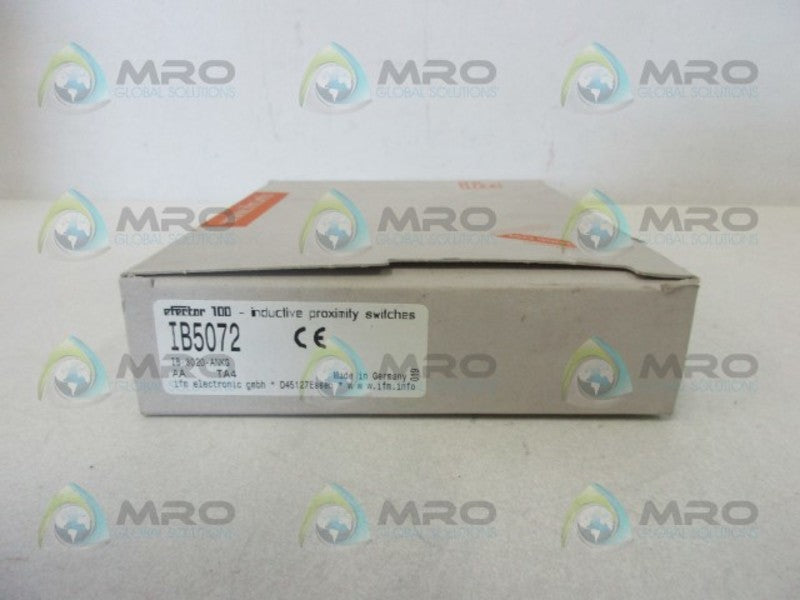 IFM EFECTOR IB5072 INDUCTIVE PROXIMITY SENSOR  NSMP
