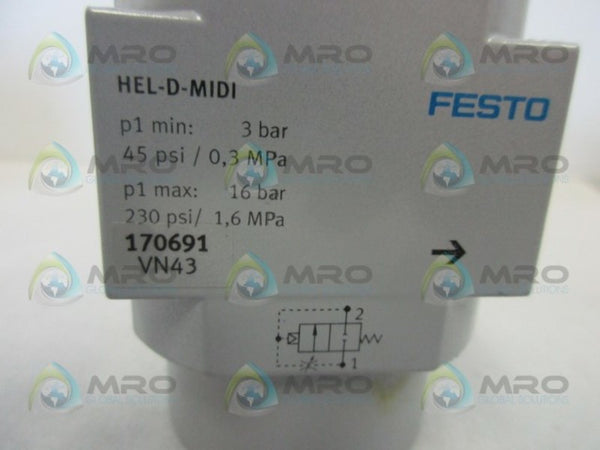 FESTO HEL-D-MIDI ON/OFF VALVE  NSMP