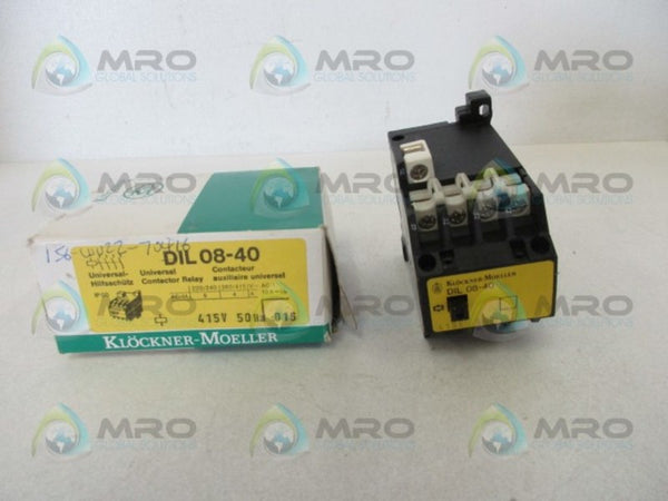 KLOCKNER MOELLER DIL08-40 CONTACTOR RELAY 415V  NSMP