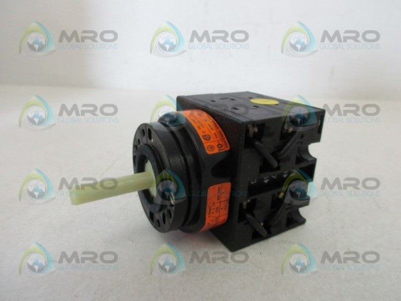KLOCKNER MOELLER TO-3-8007/E CAM SWITCH (AS PICTURED)  NSMP