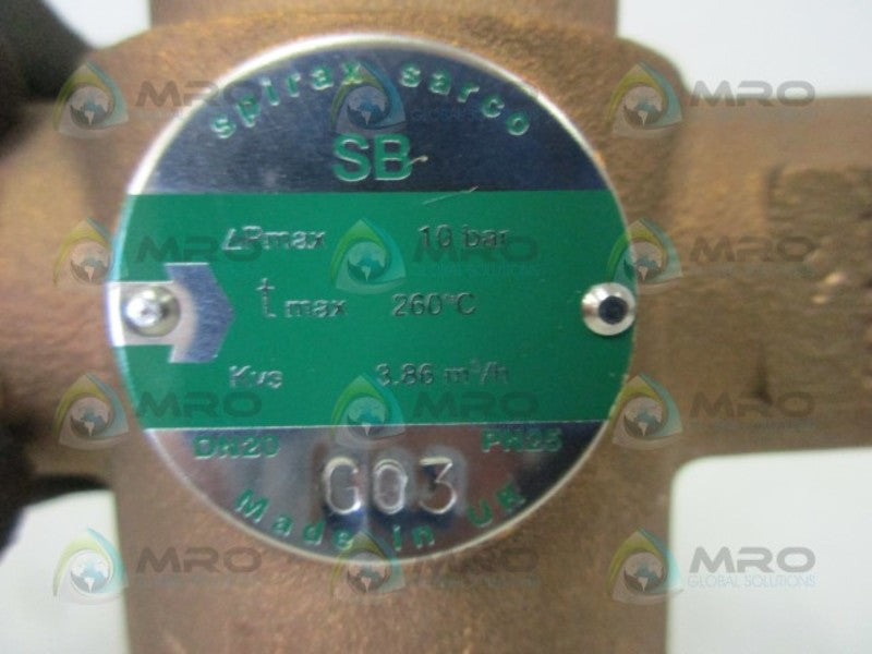 SPIRAX SARCO SB 3/4" CONTROL VALVE  NSNP