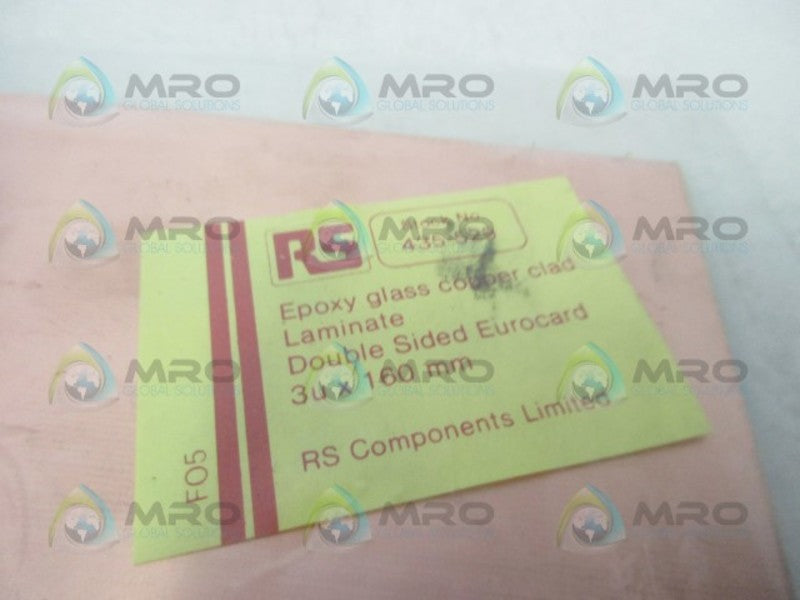 RS COMPONENTS 435-529 EPOXY GLASS COPPER CLAD  NSMP