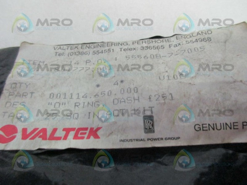 VALTEK 001114.650.000 O-RING  NSNP