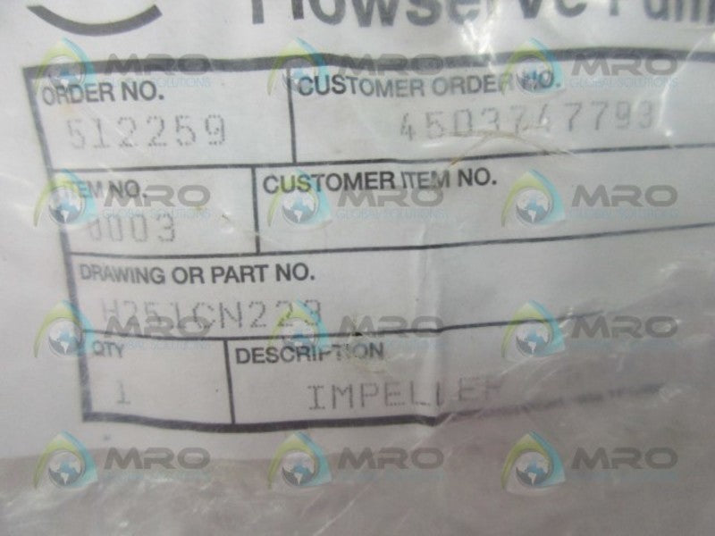 FLOWSERVE H251CN223 IMPELLER  NSMP