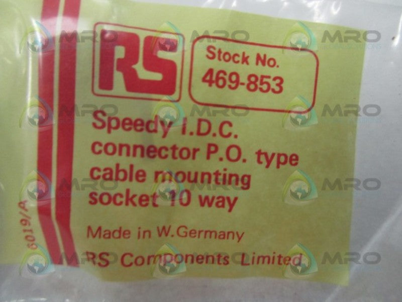 RS COMPONENTS 469-853 CABLE MOUNTING SOCKET  NSMP