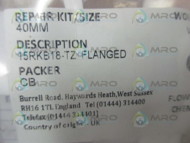 WORCESTER CONTROLS 15RKB18-TZ REPAIR KIT  NSMP