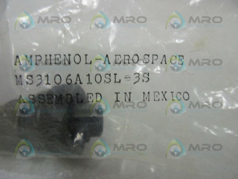AMPHENOL MS3106A10SL-3S STRAIGHT PLUG CONNECTOR * NEW IN FACTORY BAG *