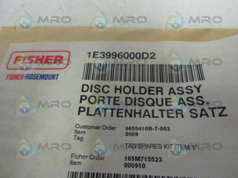 FISHER ROSEMOUNT 1E3996000D2 DISC HOLDER  NSMP
