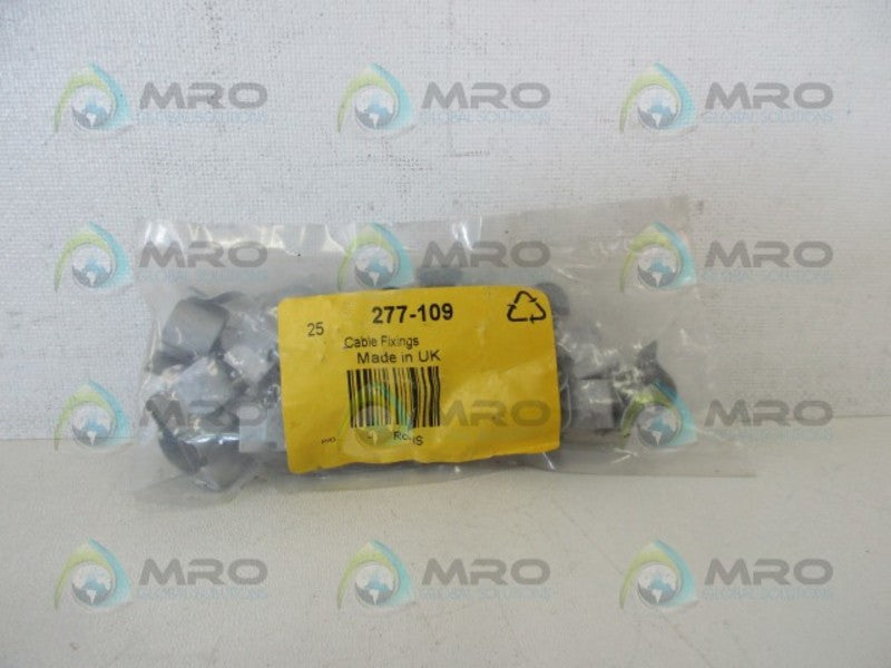 RS COMPONENTS 277-109 CABLE FIXINGS (PKG OF 25)  NSMP