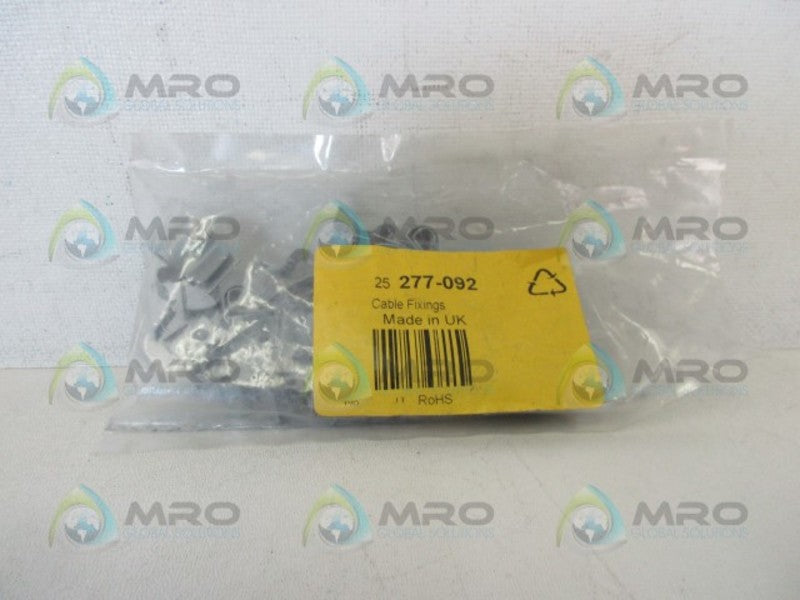 RS COMPONENTS 277-092 CABLE FIXINGS (PKG OF 25)  NSMP